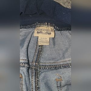 Dark blue maternity jeans